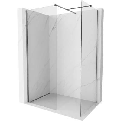 Mexen Kioto-X душ стена Walk-in 140 x 120 см, прозрачно 10 мм, gun metal - 800-140-202-95-00-120-X (800-140-202-95-00-120-X)