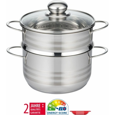 ELO Brillant Naparovací hrniec 18 cm, 1,6/2,4 l, nerezový BASIC 22718