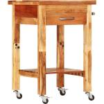 vidaXL Кухненска количка 55x55x89 см масивна акация (355013)