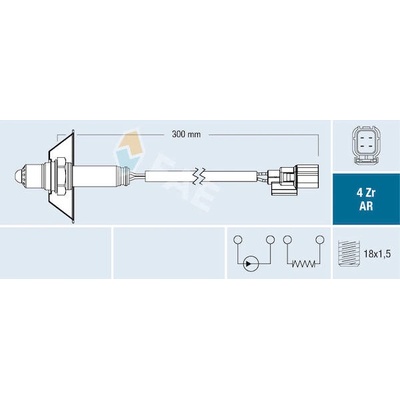 Lambda sonda FAE 75608