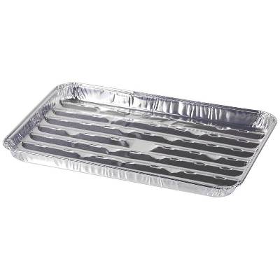 SLOVAKIA TREND 2212286 Magic Home Hliníkové grilovacie tácky 34x23x2.5 cm obdĺžniková, perforovaná 3 ks