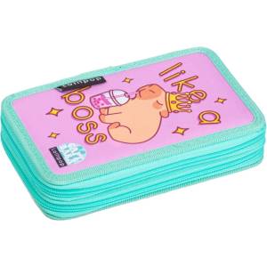 LIZZY Моливник, 2 нива, с цип, LIZZYSULI, Lollipop Capybara 7210043000 (7210043000)