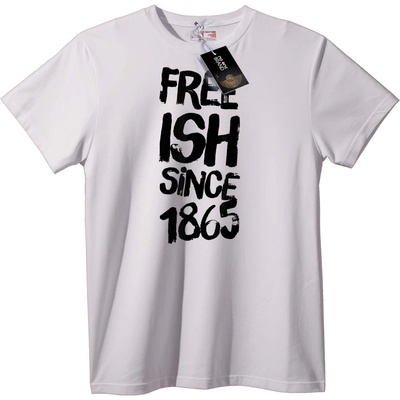 NOONEBRAND Тениска Свободен от 1863 - XL, Black
