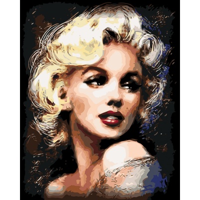 ZUTY Malování podle čísel MARILYN MONROE Rozměr 40 x 50 cm Rámování vypnuté plátno na rám