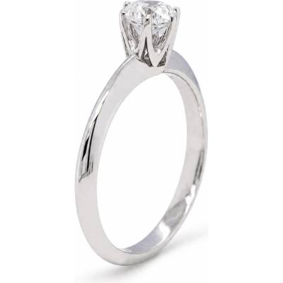 Lillian Vassago GIA Zásnubný prsteň s diamantmi z bieleho zlata LLV13 DR001