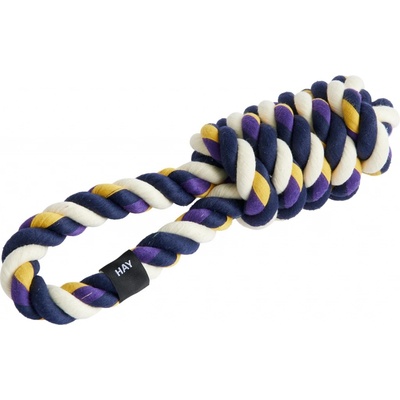 HAY Provazová psí hračka Rope Toy Blue Purple Ochre