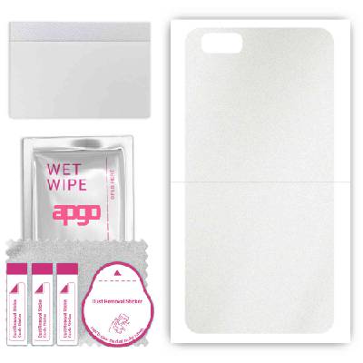 apgo Protective Skin Sticker for the back compatible with Asus Zenfone 4 Max ZC520KL, Wrap Film, Foil, Vinyl - Pattern Matte Transparent