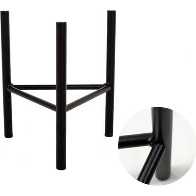 YLD Stojan na květiny kovový 17 x 25 cm černý – Zbozi.Blesk.cz