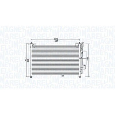 Kondenzátor, klimatizace MAGNETI MARELLI 350203989000
