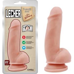  Пенис дилдо с тестиси, облизване, 18см. - Lecher Flesh (CHISA00289)