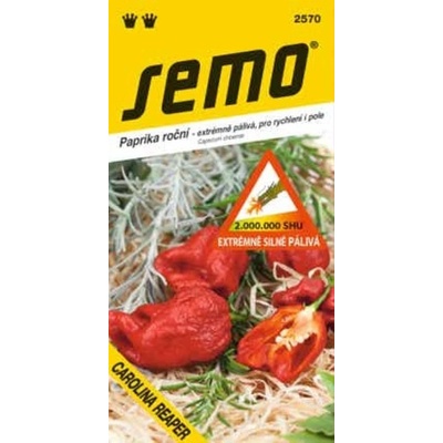 Semo Paprika roční extrémně pálivá CAROLINA REAPER