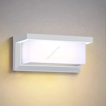 Brilagi - LED RGBW външно стенно осветително тяло BRICKY 1xE27/15W/230V бяло IP54 (LEDBG1697)