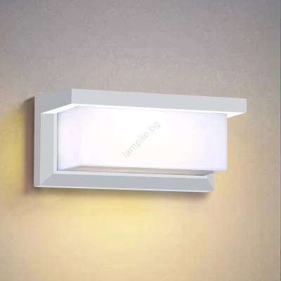 Brilagi - LED RGBW външно стенно осветително тяло BRICKY 1xE27/15W/230V бяло IP54 (LEDBG1697)
