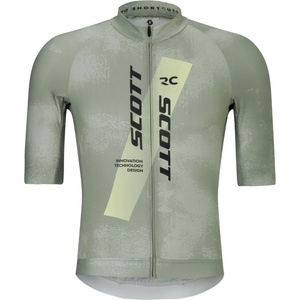 Scott Фланелка с къс ръкав за колоездене Scott Jersey Rc Pro S/S Cycling jersey - Spray Grey / Acid Yellow - размер XXL (056-4075-0415)