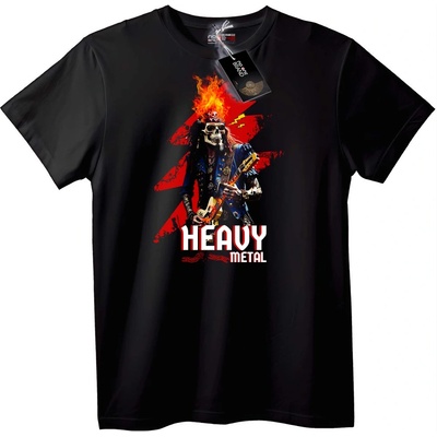NOONEBRAND Тениска Хеви Метъл Черепен Рок - 2XL, Black
