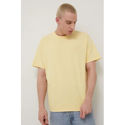 Levi's Памучна тениска Levi's в жълто с изчистен дизайн (A0637.0024)