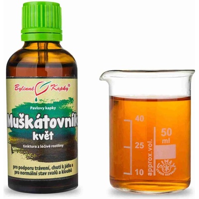 Bylinné kapky Muškátovník tinktura 50 ml
