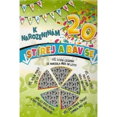 NEKUPTO s.r.o. Přání stírací A4 K narozeninám 20