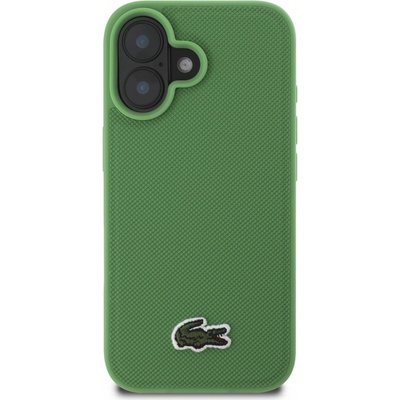 Lacoste Iconic Petit Pique Woven Logo MagSafe pro Apple iPhone 16, zelená