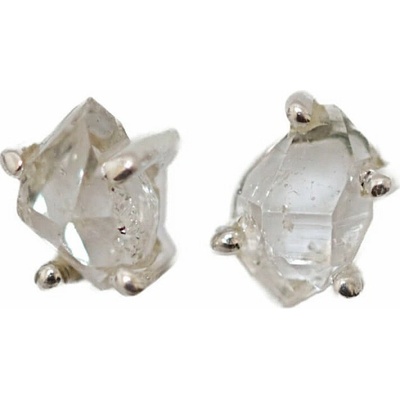 Nefertitis Herkimer diamant náušnice pecky stříbro Ag 925 E499 NF658890,7 cm, 1,1 g