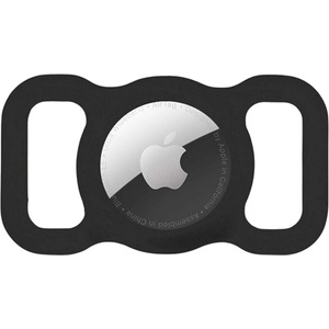 Tactical BEAM COLLAR - силиконов калъф, който се закрепва към нашийника, удароустойчив, ЧЕРЕН Apple AirTag (57983121128)