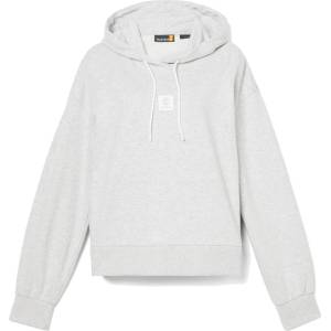 Timberland Дамски суичър Timberland Women's Stack Logo Loop Back Hoodie - Light Grey Melange (117-3171-0313)