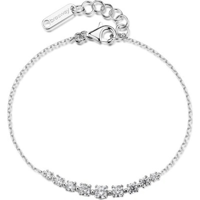 BROSWAY strieborný náramok Fancy Infinite White BWFIW151