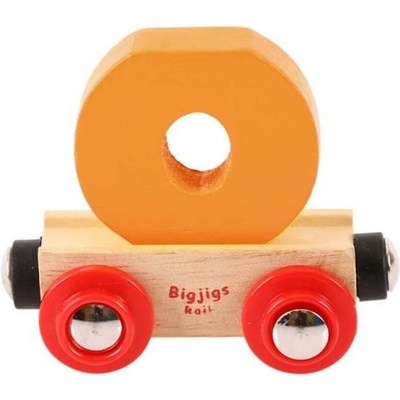 Bigjigs Rail Vagónik dřevěné vláčkodráhy Písmeno O