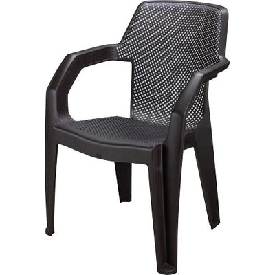 MEGA PLAST Stolička záhradná MAREA, wenge