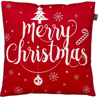 Mica Decorations Vankúš Merry Christmas červený 45x45x16