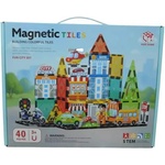Man Yuk Toys Магнитни строителни елементи - град, комплект от 40 части (188-m502)