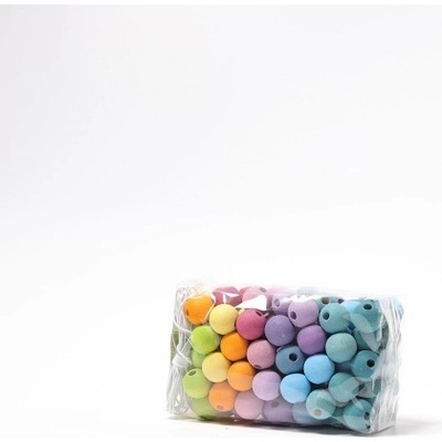 Grimm's 120 malých dřevěných korálků - pastelové – Zboží Mobilmania