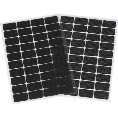 Prima-obchod Suchý zip samolepicí obdélníčky 15x25 mm, barva 2 černá