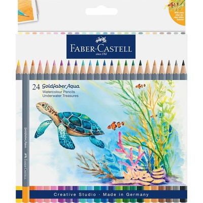 Faber Castell Goldfaber Aqua 114617 sada akvarelových pastelek Underwater Treasures 24 ks