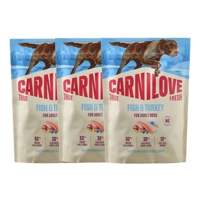 Carnilove True Fresh Dog Fish & Turkey for Adult All Breeds 3 x 1,5 kg