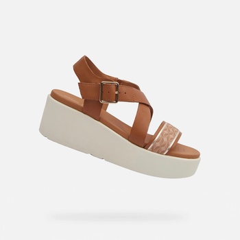 Geox Светлокафяви дамски сандали Geox Xand 2.2S Geox | Kafyav | ЖЕНИ | 36