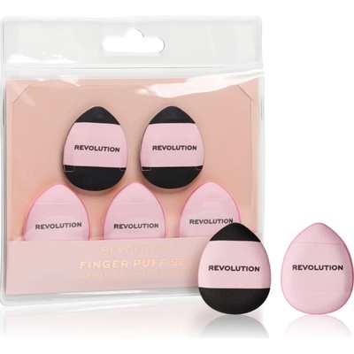 Revolution Finger Puff Set велурен тампон за пудра 5 бр