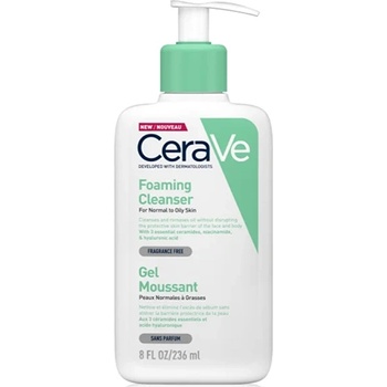 CeraVe Facial Cleansers Foaming Cleanser пенлив почистващ гел за нормална към мазна кожа унисекс 1000 мл
