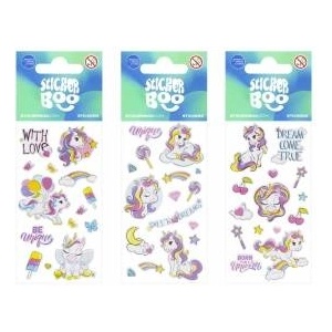 Sticker Boo Stickers Unicorn 7x18cm Sticker Boo STARPAK