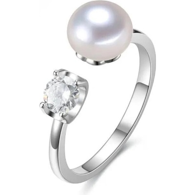 Olivie Stříbrný prsten perla 7608