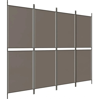 vidaXL Paraván 350232 šedý 200 x 200 cm