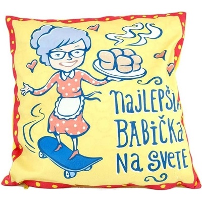 GiftyCity najlepšia babička 40 x 40 cm