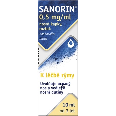 Sanorin 0,5 mg/ml nosní kapky 10 ml