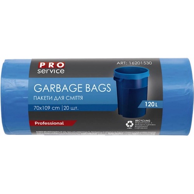 Proservis Vrecia na odpad LDPE 120l 21 μm 20 ks modré