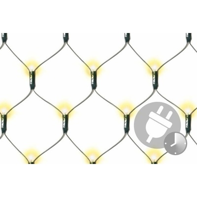 Nexos 47225 Svetelná sieť 128 LED,teplá biela s časovačom, 3 x 3 m