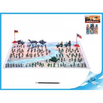 Mikro Trading Sada vojáci s mapou plast 2 vojska v sáčku