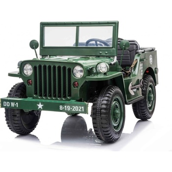 Beneo Elektrické autíčko USA Army 4X4 Trojmiestne 24 GHz žltá