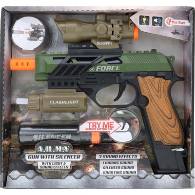 Toi-Toys Игрален комплект Toi Toys - Модулен пистолет, със звук и светлина (32589)