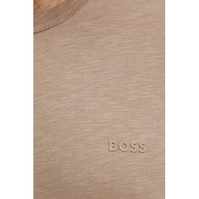 BOSS Orange Памучна тениска BOSS Orange в бежово с изчистен дизайн 50508243 (50508243)