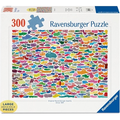 Ravensburger 387 psů & 1 kočka 300 větších dílků